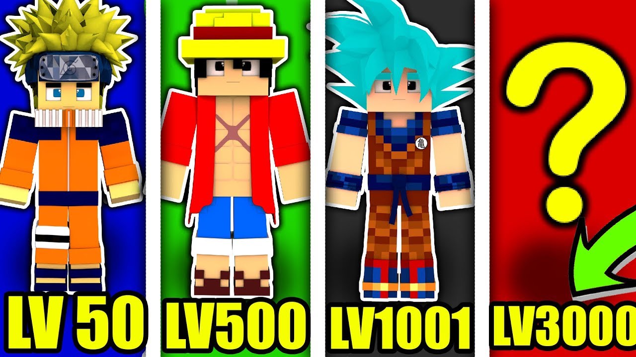 🛑 MINECRAFT: EKSPERYMENTY NA ANIME - NARUTO/ONE PIECE/DRAGON BALL/FAIRY TAIL/SAO 🛑