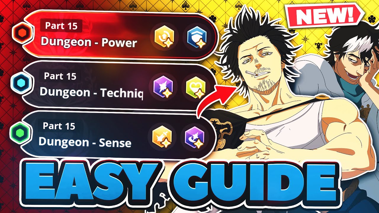 UPDATED! HOW TO BEAT ALL DUNGEON TO FARM LR GEAR! BEST UNITS 2024 GUIDE! | Black Clover Mobile
