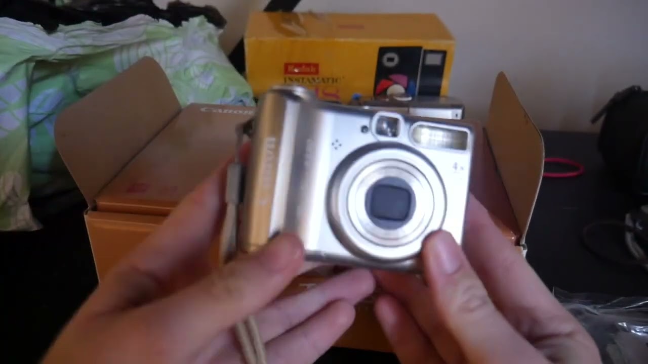 Unboxing my New digicam! Canon powershot A530 with video and photo test  HD 1080p