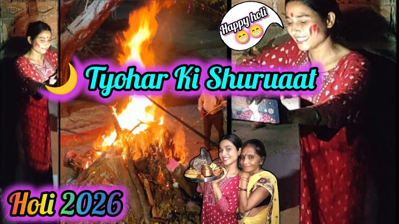“Holi but make it family edition 💕🌸”#viral #youtube #youtubevideo #festival #vlog #youtubechannel 