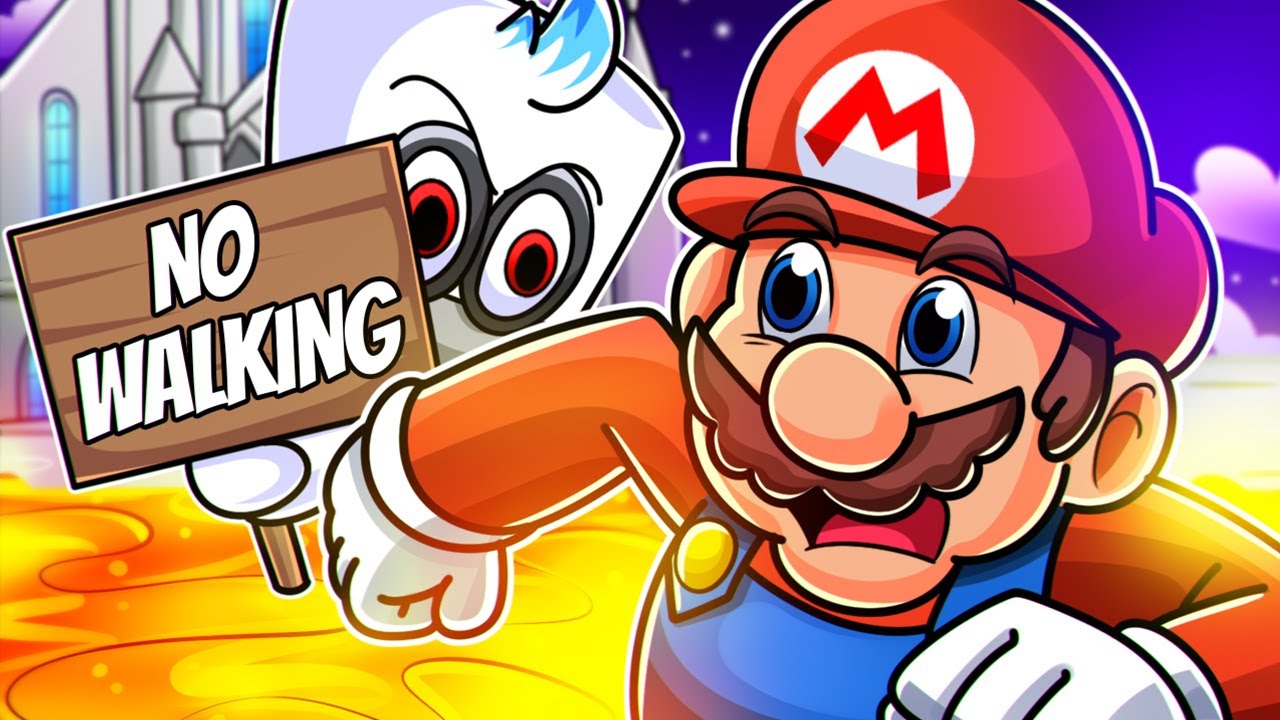 Super Mario Odyssey but Mario can't MOVE