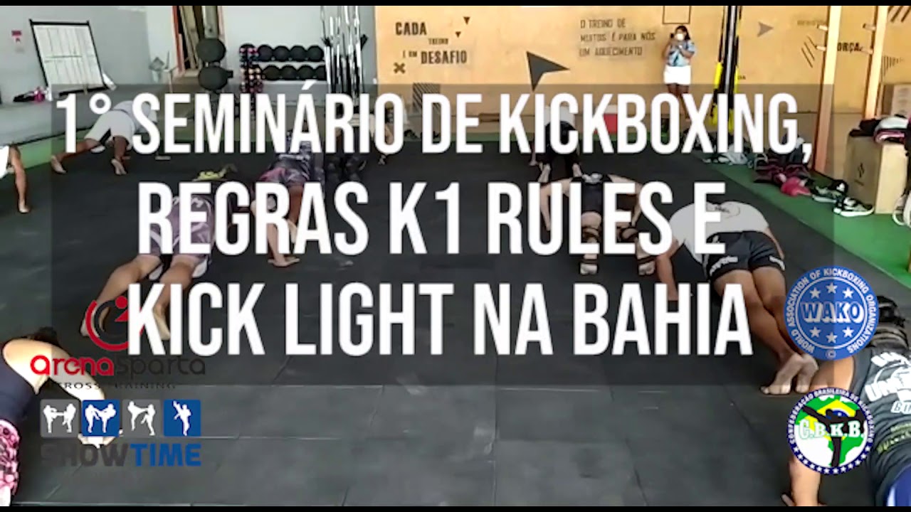 1&deg; Semin&aacute;rio de Kickboxing, regras K1 Rules e Kick light, (WAKO/CBKB), na Bahia.