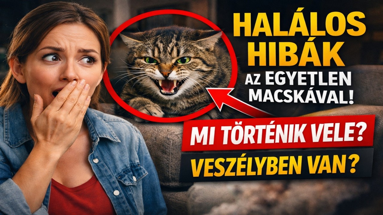 HALÁLOS HIBÁK, amiket elkövetsz az EGYETLEN macskáddal? 🙀 A csendes szenvedés jelei!