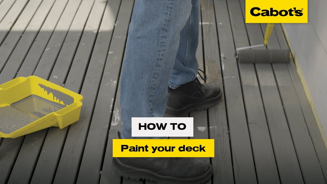 How to paint your deck | Cabot's Timbercolour&reg; Deck & Exterior Paint