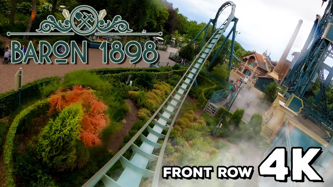 POV: Baron 1898 (Front Row) at Efteling July 2023 4K 30FPS | B&M Dive Coaster #efteling #baron1898