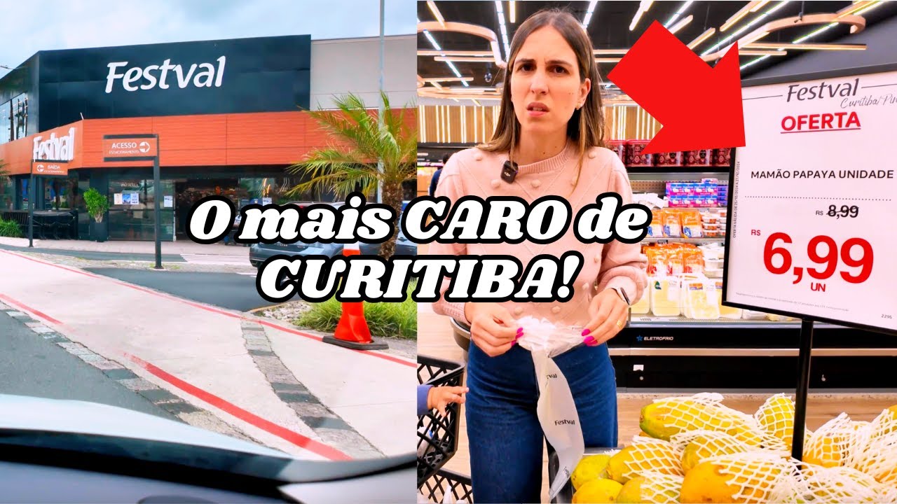 Compras no supermercado gourmet em Curitiba, almoço fora de domingo,  preparando frutas da semana