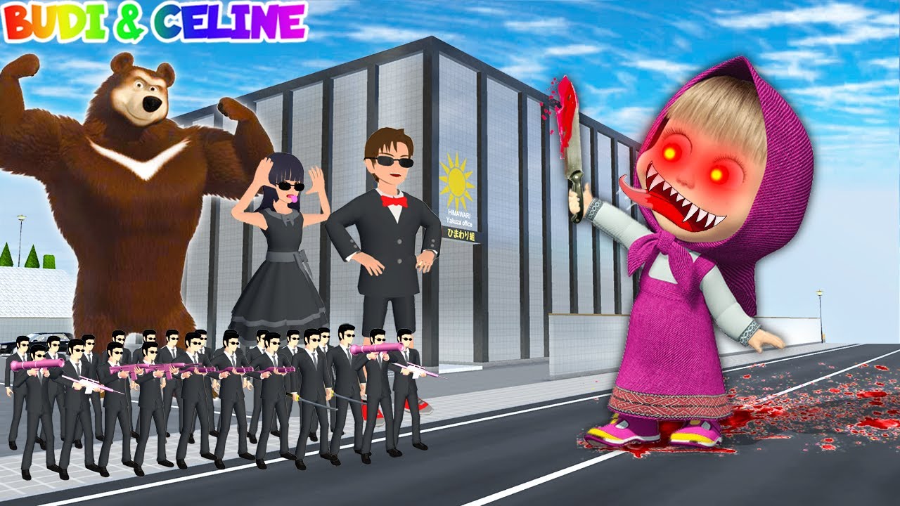 1 Jam Spesial Yuta Mio Bocil Yakuza VS Masha EXE😱 Yakuza Panggil Beruang Raksasa Berotot