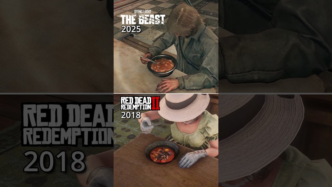 These Games are 7 Years Apart - Dying Light: the Beast (2025) Vs RDR 2 (2018)