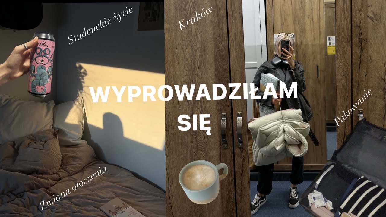 vlog | wyprowadziłam się do Krakowa, pakowanie, zakupy 📓