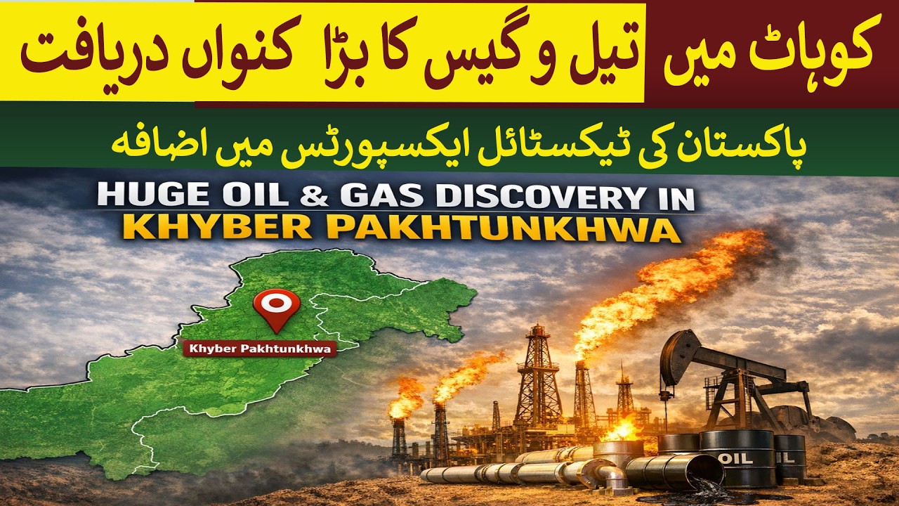 Huge Oil & Gas discovery in Kohat , Khyber. Pakistan Textile exports increased