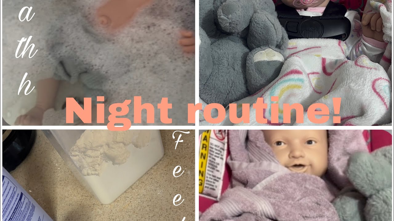 Night routine with 23 inch silicone baby💤💗