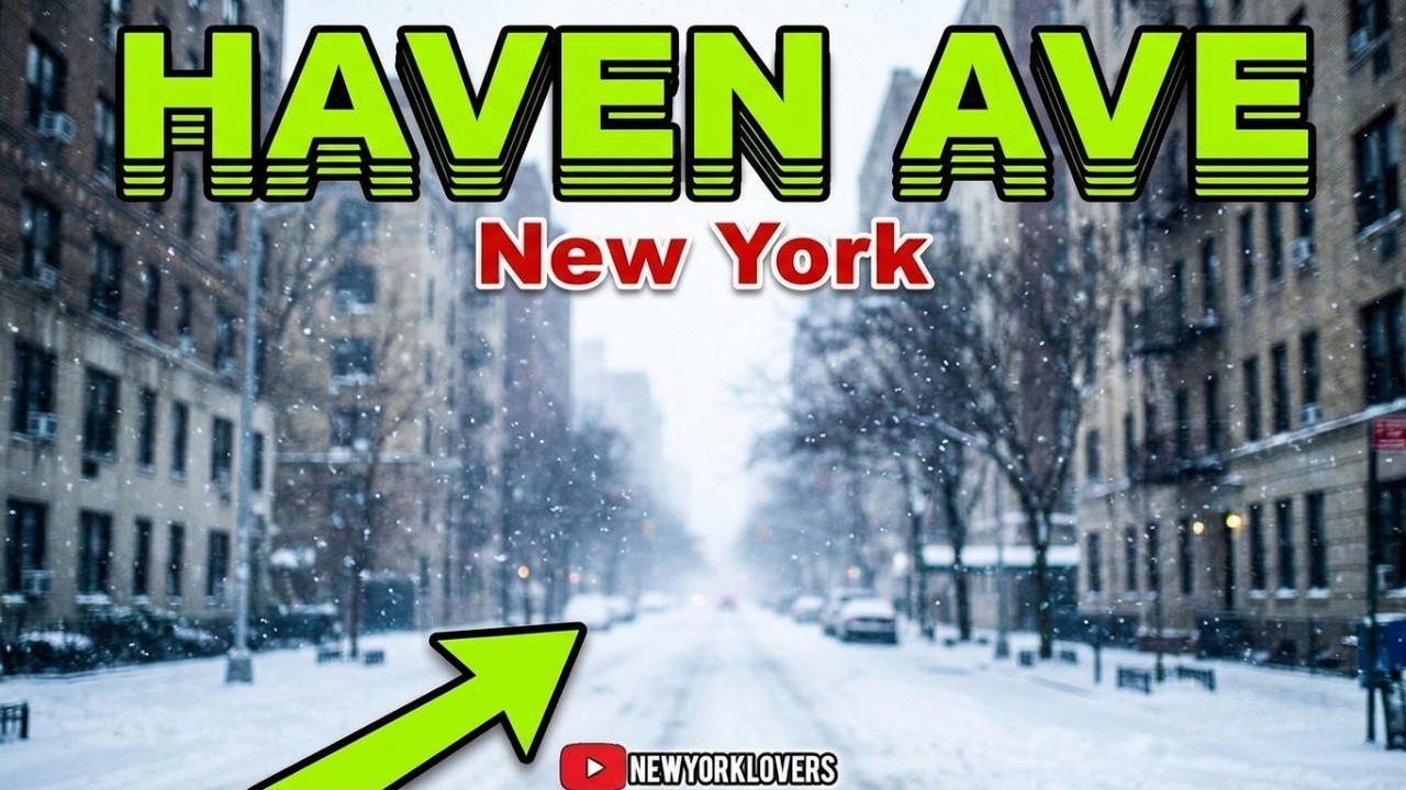 RIVERSIDE DRIVE/PINEHURST AVENUE/HAVEN AVENUE MANHATTAN NEW YORK#nyc#usa#snow#winter#travel#tour