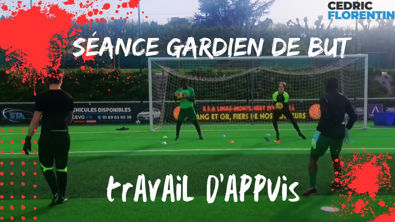 Gardien de but : séance complète sur la reprise d'appuis