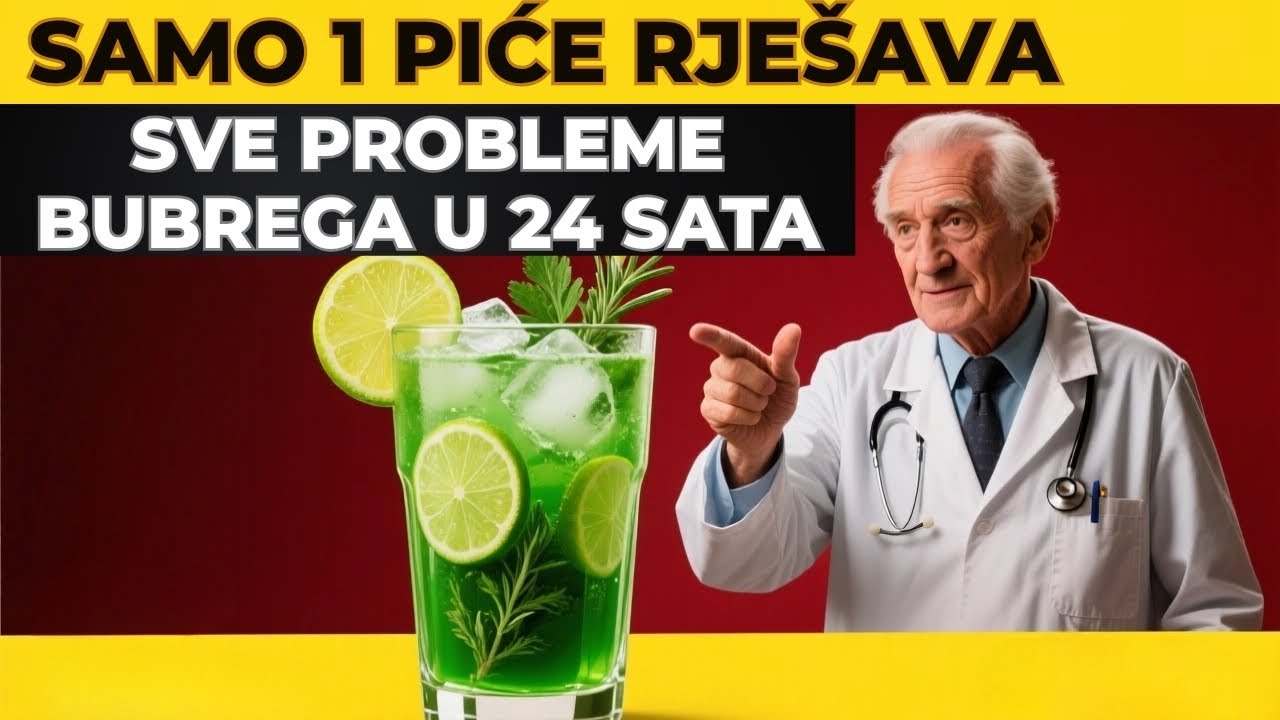 SVAKO JUTRO! 7 Pića Koja Spašavaju Bubrege Poslije 60 | Zdravlje 60+