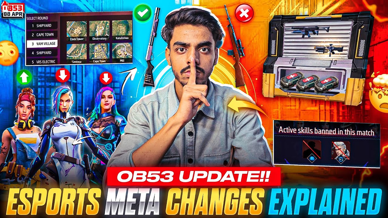 OB53 Update - Esports META Changes EXPLAINED✅ | OB53 Changes For FF ESPORTS😱 | Free Fire NEW UPDATE📌