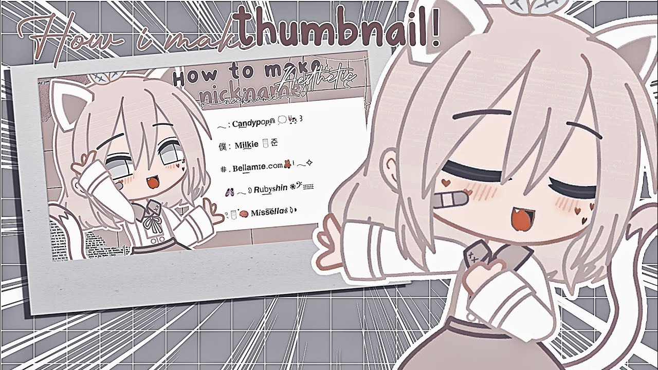 &mdash; ✦ How I make my thumbnails (Tutorial) | QueeN CaT