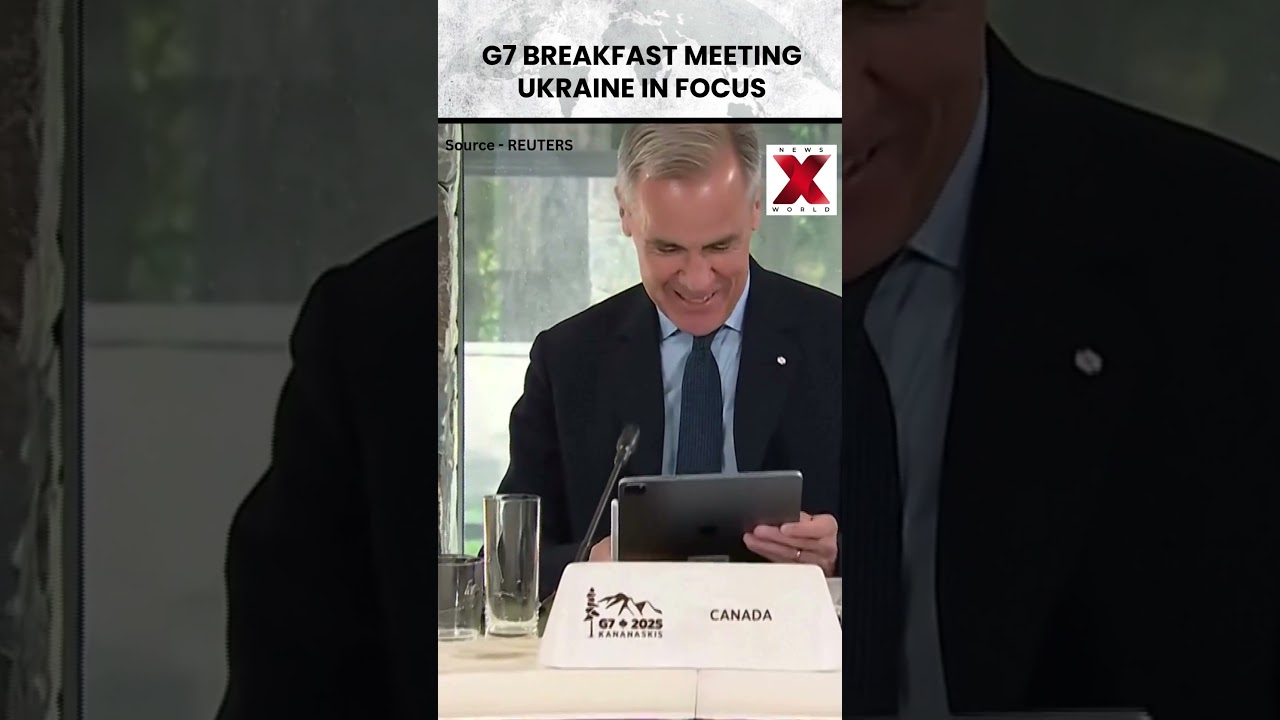 #g7summit | G7 Discusses Ukraine Strategy #g7 #shorts #pmcarney #canada #newsxworldlive
