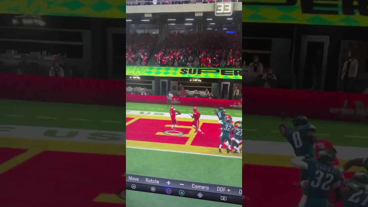 Awesome replay from the chiefs vs eagles Super Bowl 59 on madden 25