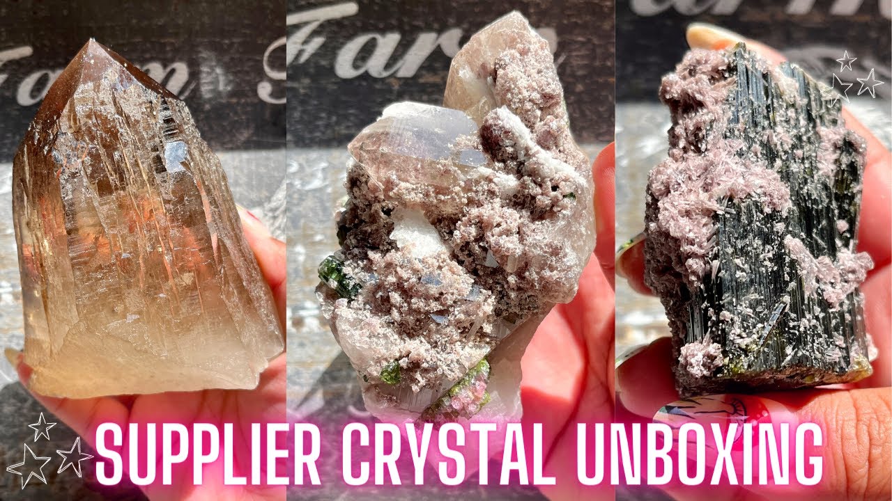 GORGEOUS BRAZILIAN CRYSTAL UNBOXING, HIGH QUALITY AND RARE PIECES!  PART 2