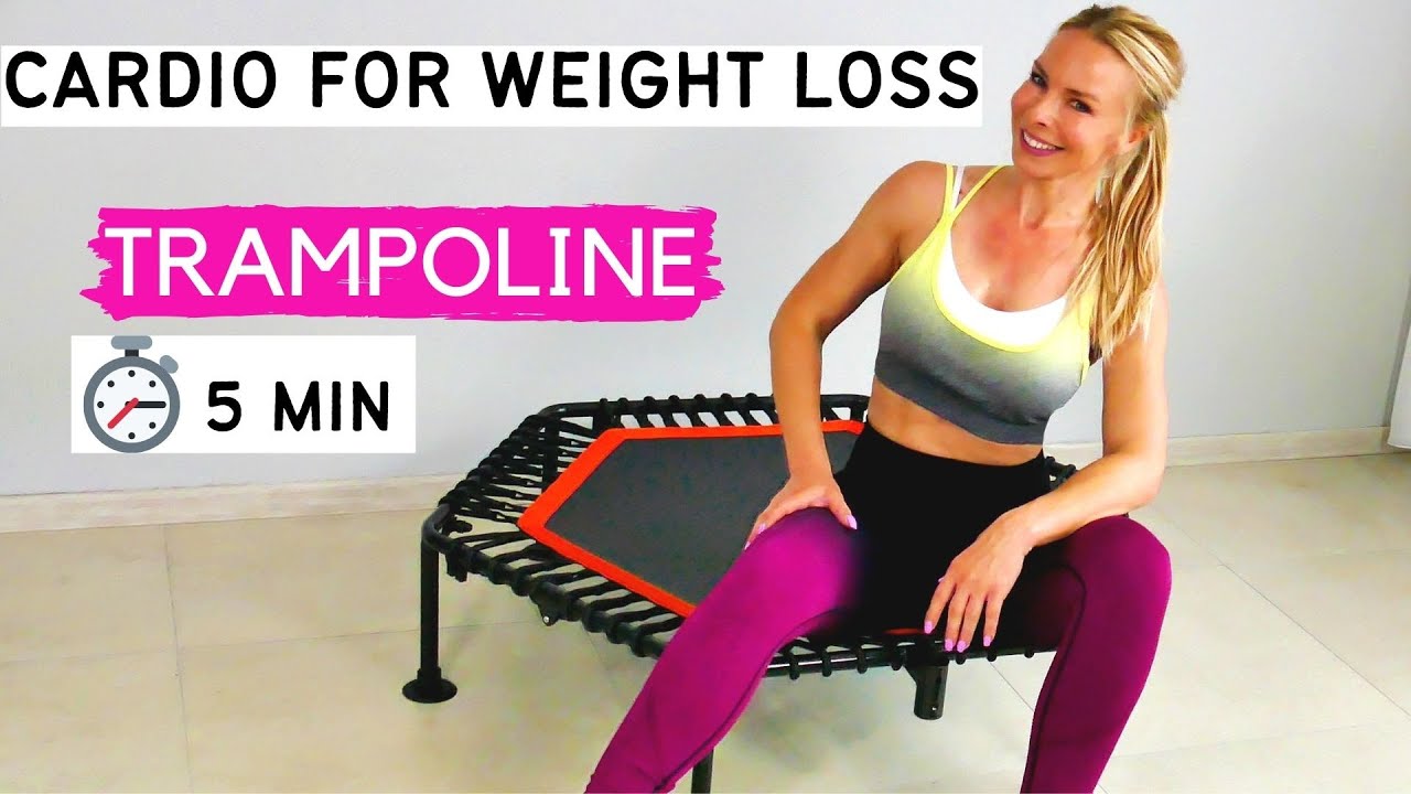 5 minute trampoline workout for weight loss| rebounder workout for weight loss|5 min jumping fitness