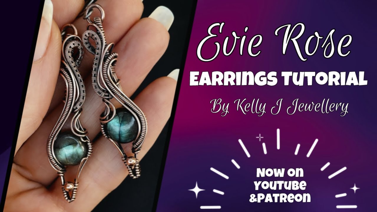 Мастер-класс по созданию сережек Evie Rose | Kelly J Jewellery.