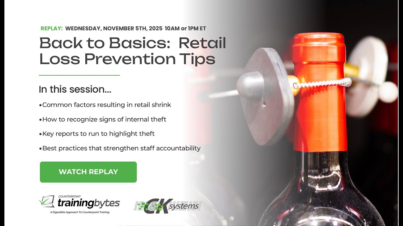 [REPLAY] - NOVEMBER 5 -  Back to Basics: Retail Loss Prevention Tips
