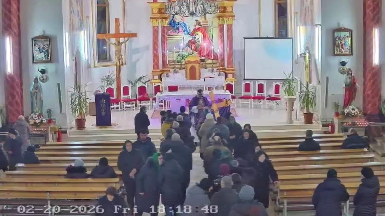 LIVE! Calea Crucii și Liturghia de vineri 