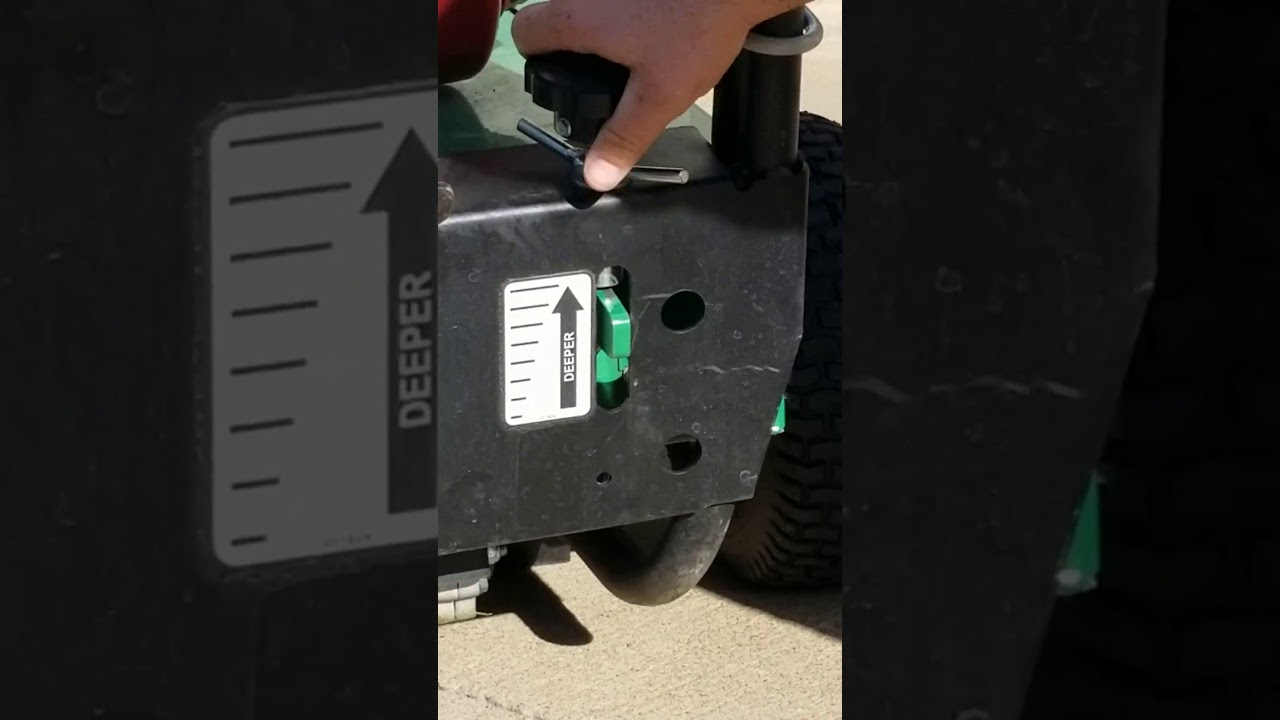 Proper Blade Depth for a Billy Goat Overseeder OS901SPHD