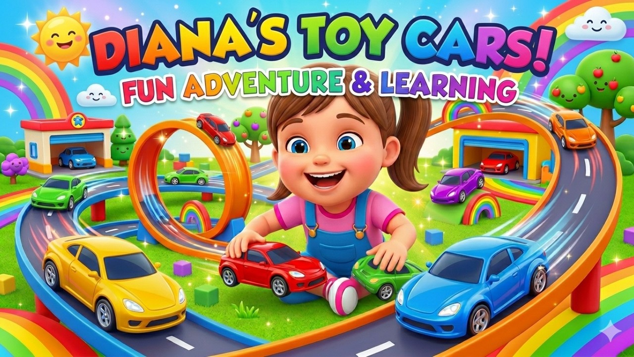 🚗 Diana and Her New Toy Cars 🚗 | Fun Kids Toy Car Adventure & Learning Video