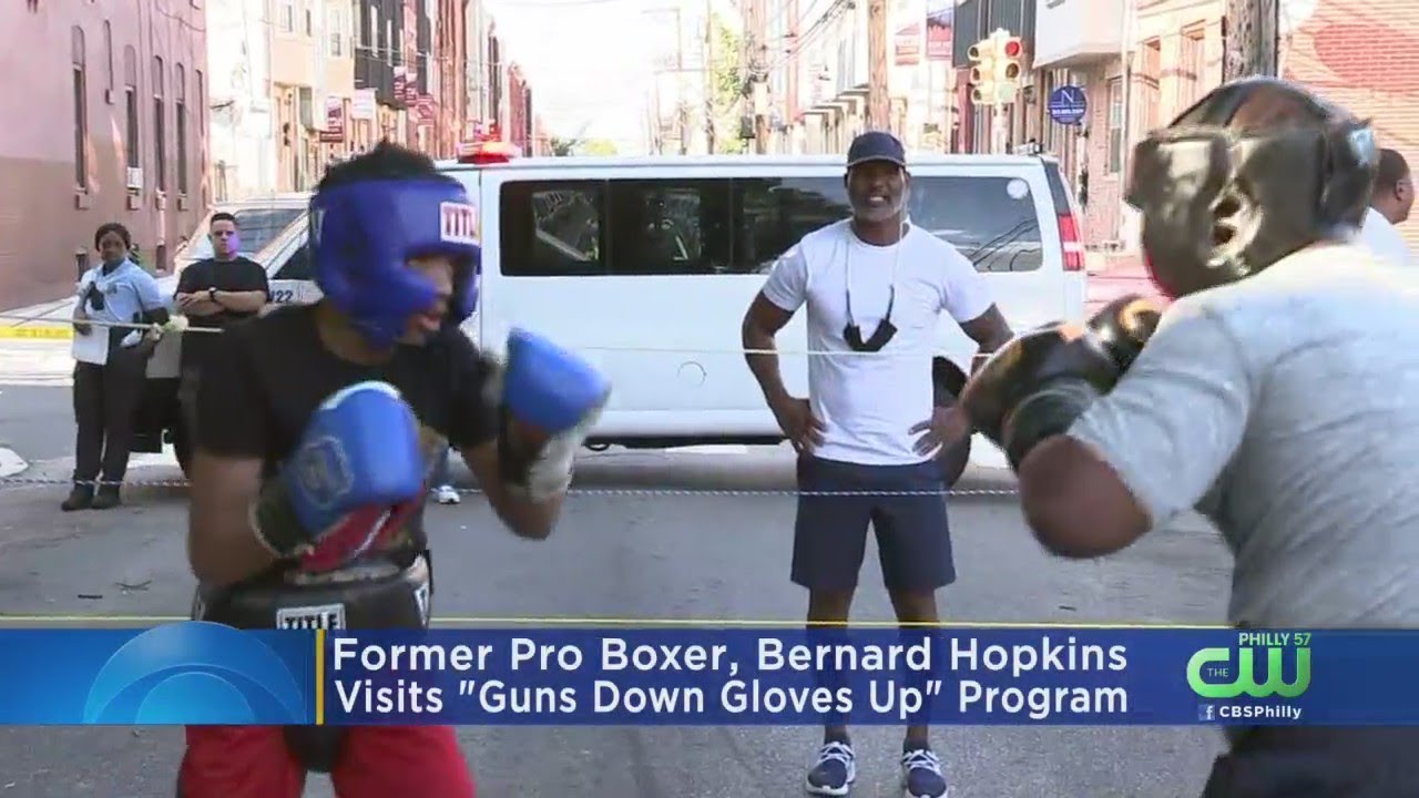 Bernard Hopkins Visits 'Guns Down Gloves Up' Program In North Philadelphia