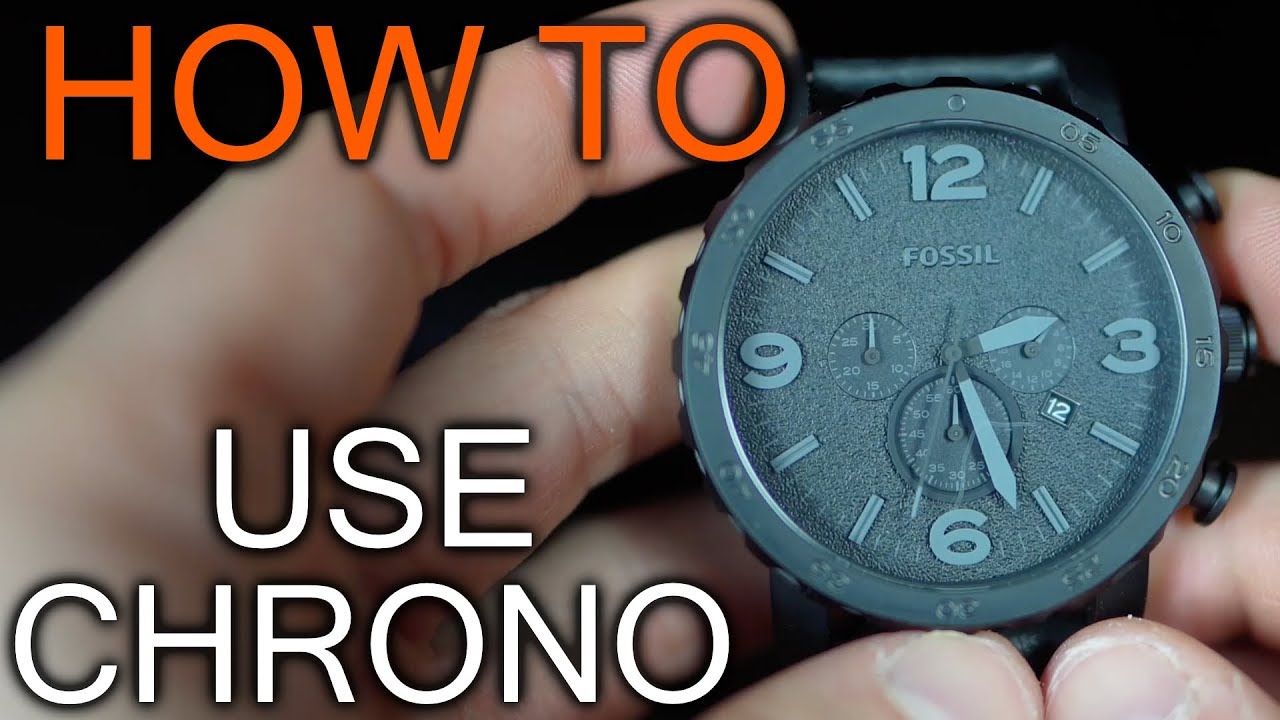 How to Use Fossil Watch Chrono