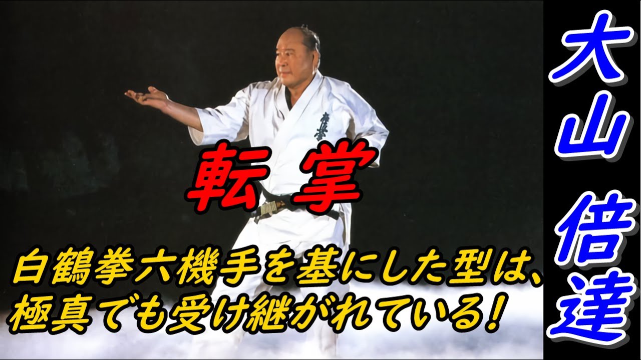 極真空手総帥 大山倍達の型 転掌の移り変わり Karate Kata of Kyokushin Mas Oyama.