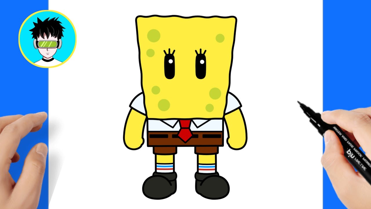 How to draw SPONGEBOB SQUAREPANTS from Stumble Guys