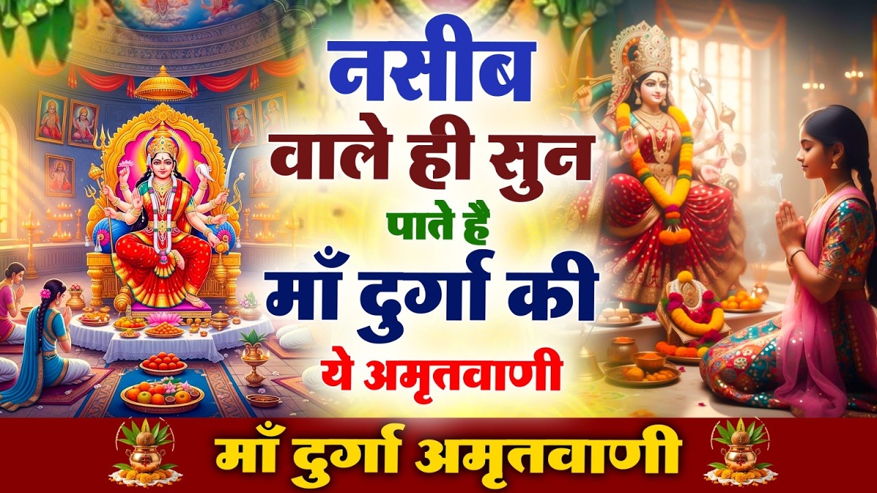 नसीब वाले ही सुन पाते है माँ दुर्गा की ये अमृतवाणी - Durga Amritwani Complete By Roshni Pandey