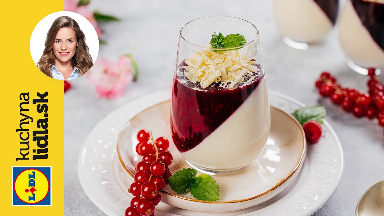 Dvojfarebná panna cotta s lesným ovocím 🍮 | Veronika Bušová | Kuchyňa Lidla