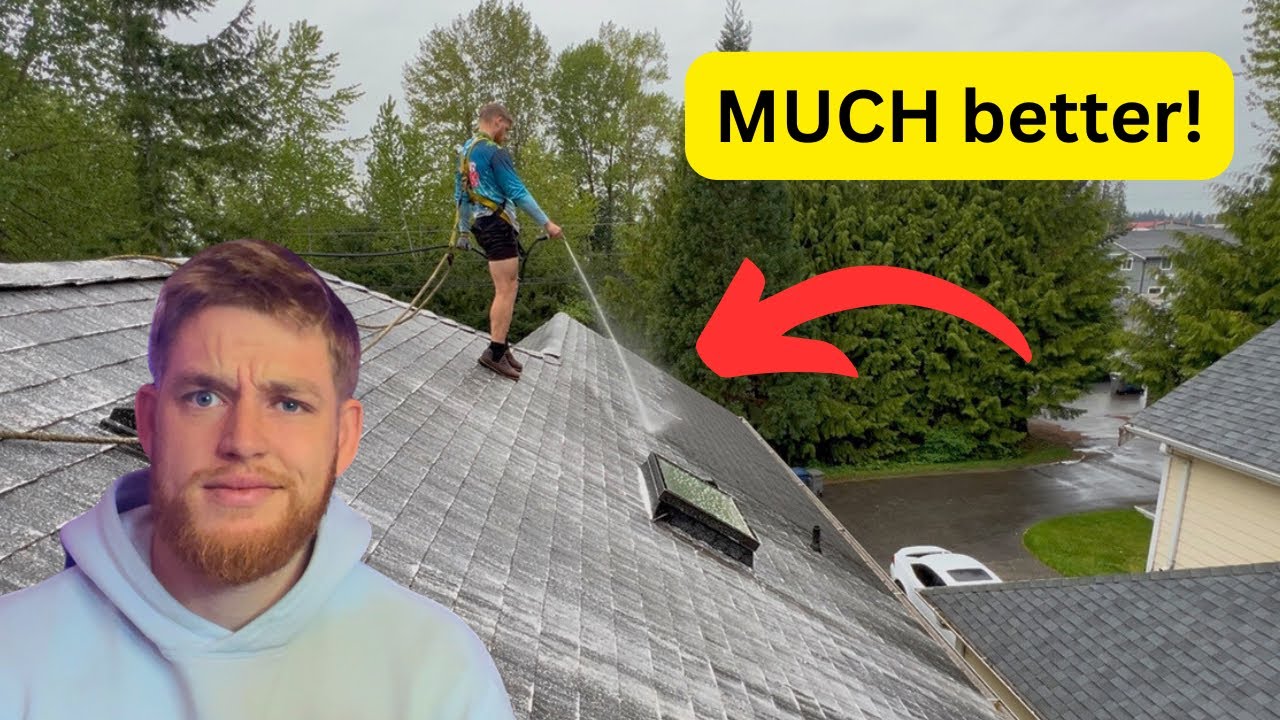 How to wash a roof with OXYGEN bleach!