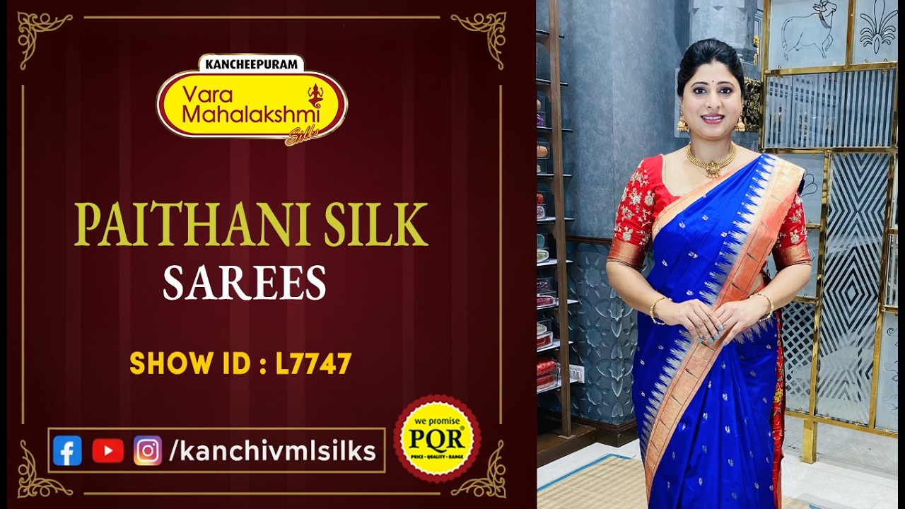 Paithani Silk Sarees Collection | WhatsApp 89 0001 0002 | Kancheepuram Varamahalakshmi Silks LIVE