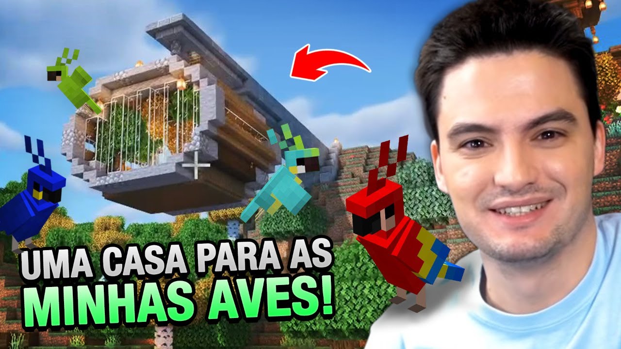 CONSTRU&Iacute; UM TEMPLO DAS AVES NO MINECRAFT #1-54 [+10]