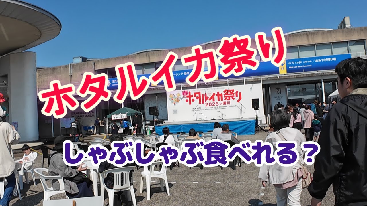 【道の駅ウエーブパークなめりかわ】富山県　ほたるいかしゃぶしゃぶ　ほたるいか祭り