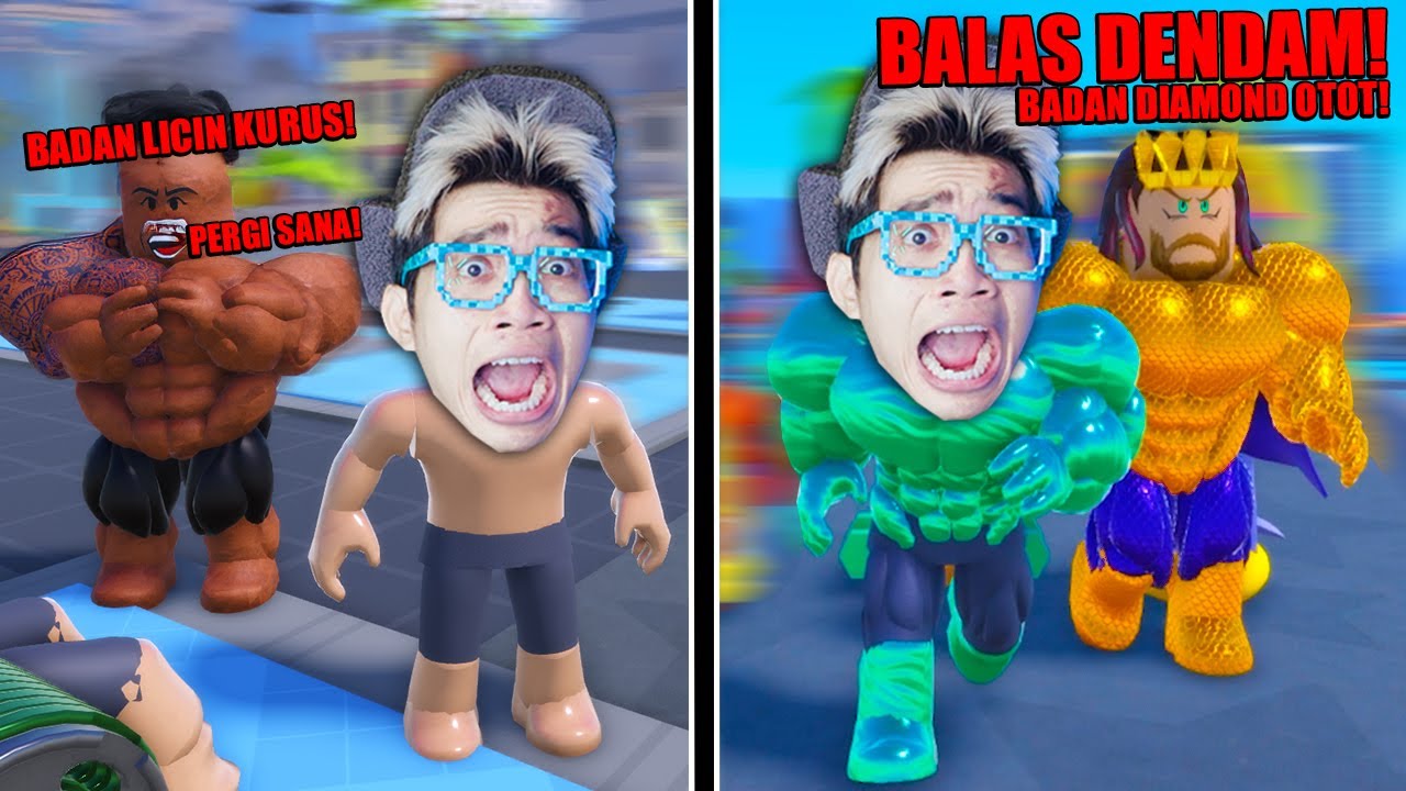 Dibacotin Badan Licin Tak Berotot, Aku Cari Pelatih POSEIDON Sampai Aku Jadi yg Terkuat di Roblox!!!