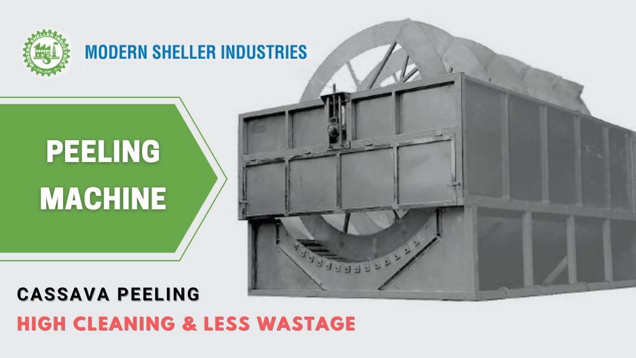 MODERN - Cassava Peeling Machine - Tapioca / Cassava - Starch / Sago Production