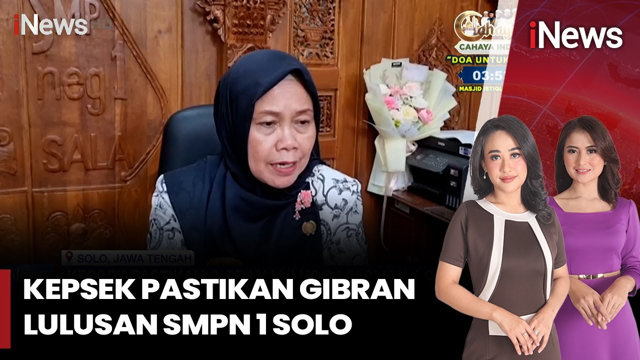Polemik Ijazah, Kepsek Pastikan Gibran Lulusan SMPN 1 Solo | iNews Sore (26/9)