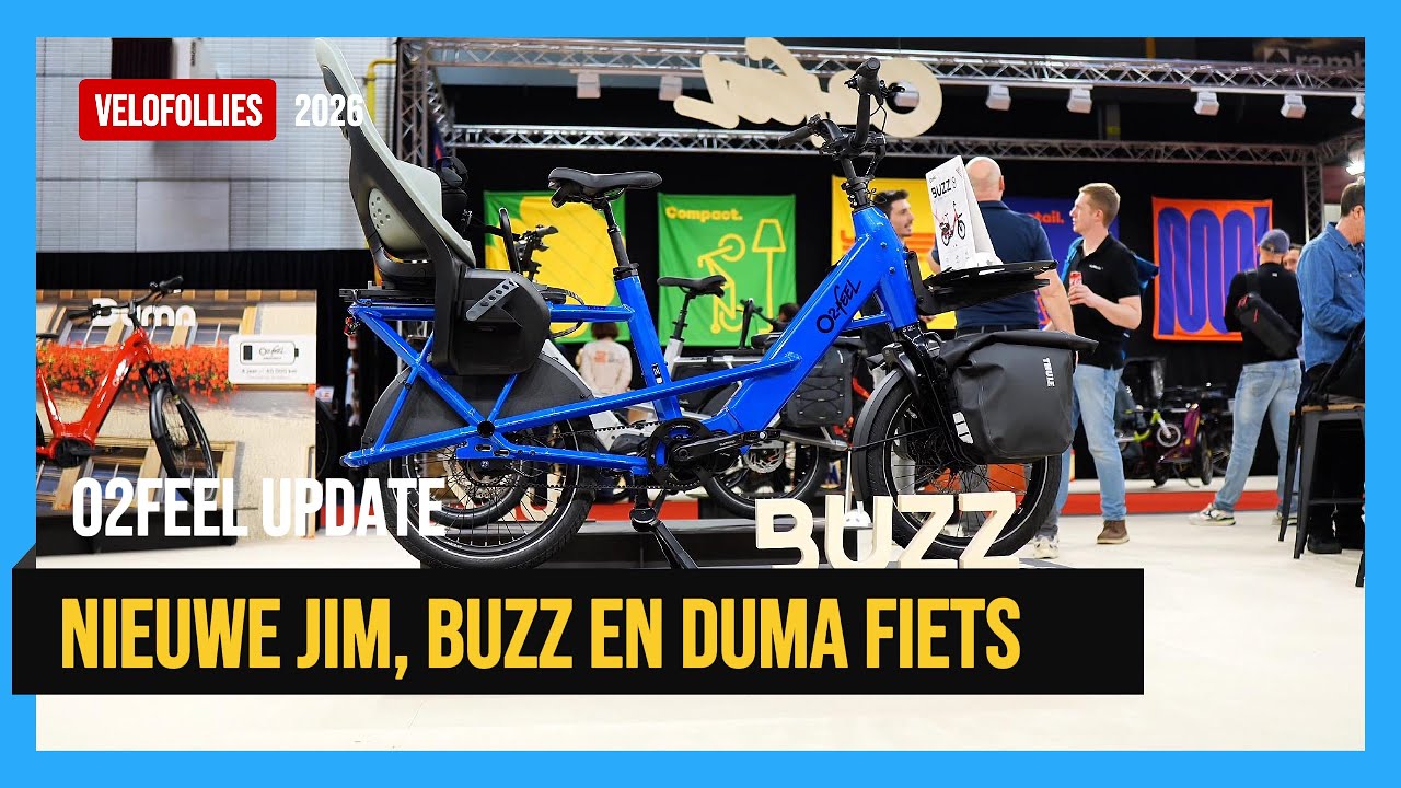 O2feel 2026 🚲 JIM vouwfiets, Midtail & Duma + Slimme Tracking!