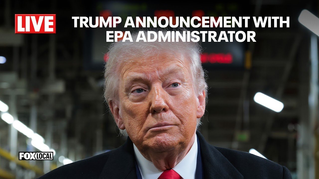 LIVE: President Trump makes announcement with EPA administrator