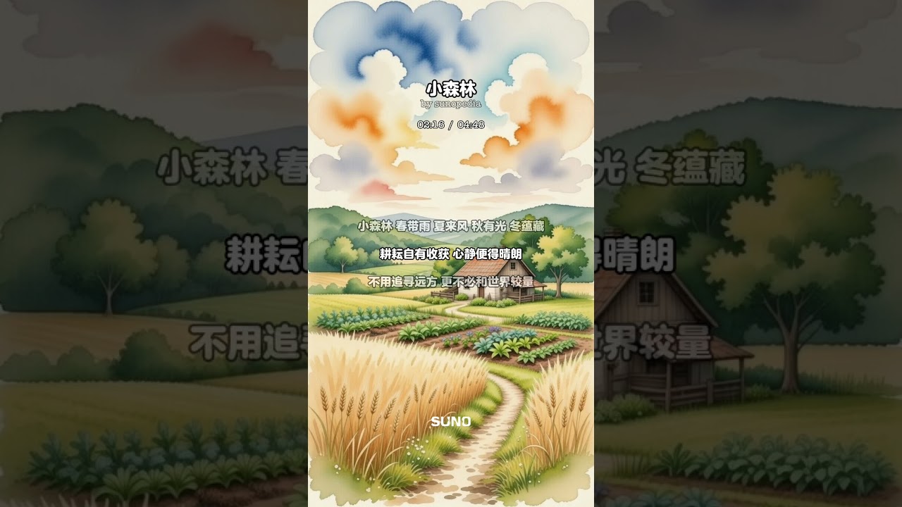 小森林 #治愈系民谣 #日系治愈 #田园烟火 #独处自愈 #温柔治愈 #岁月静好 #暖心抒情 #自然疗愈 #心灵归处