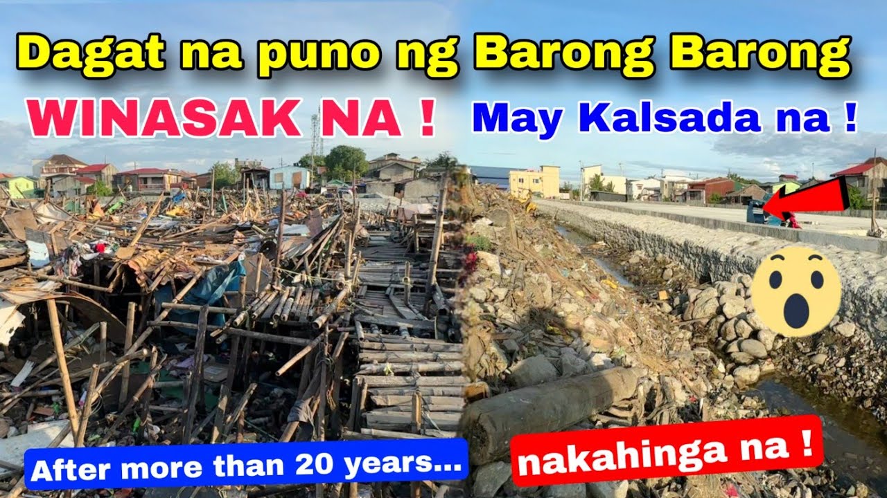 Dagat na ginawang Squatter Area WASAK NA MGA BARONG  BARONG ! NAKAHINGA NA ANG TUBIG ! BACOOR CAVITE