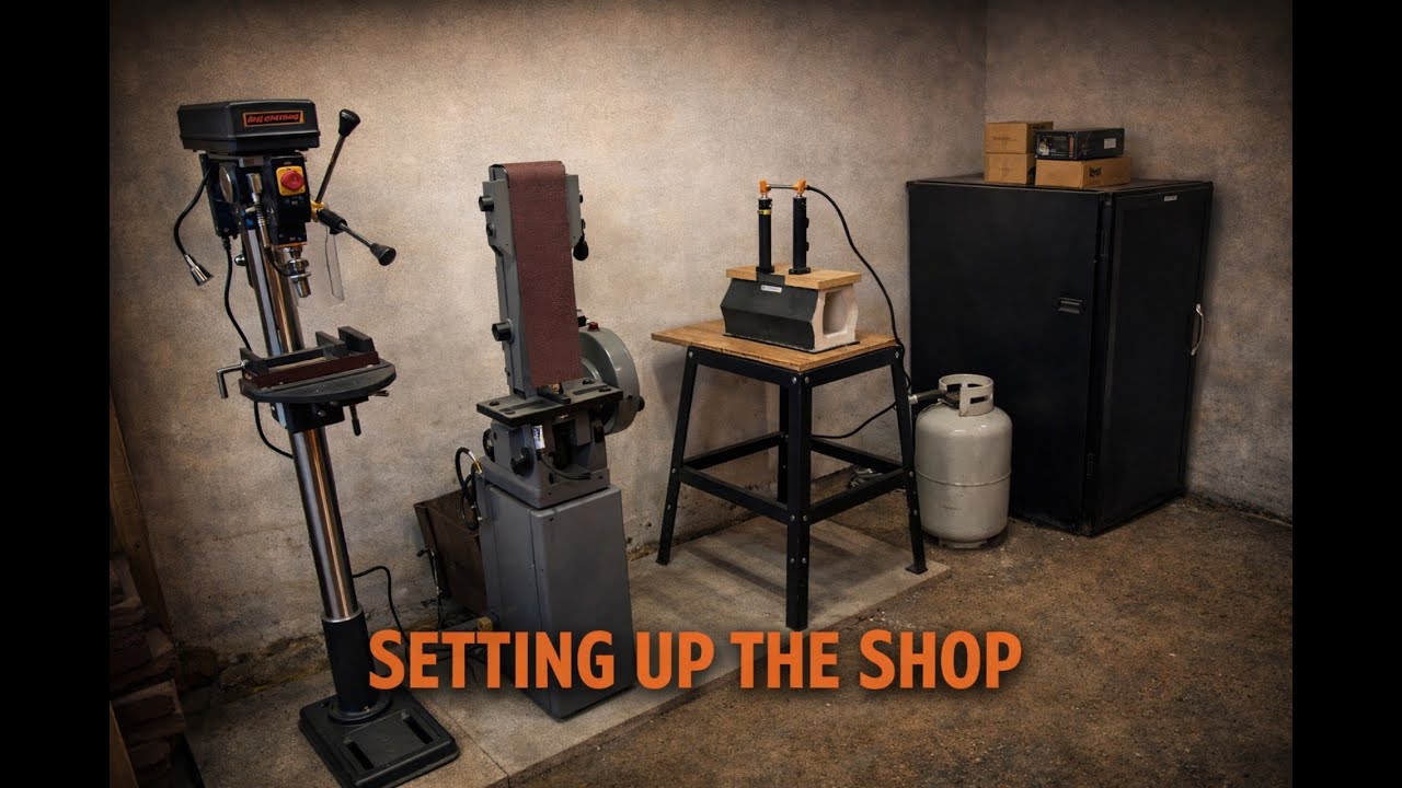 Setting Up My Shop In Winter | Tools & Shop For Knife Making - GWADS