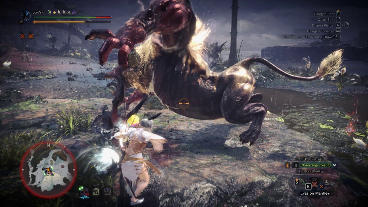 Monster Hunter World Iceborne PC Tempered Rajang Solo with Kjarr Bow Stream 4'58 [2K HD]