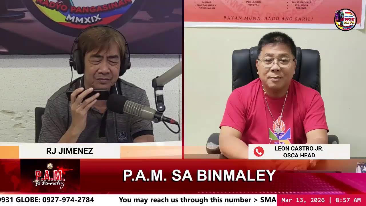 P.A.M SA BINMALEY   FRIDAY, March 13, 2026