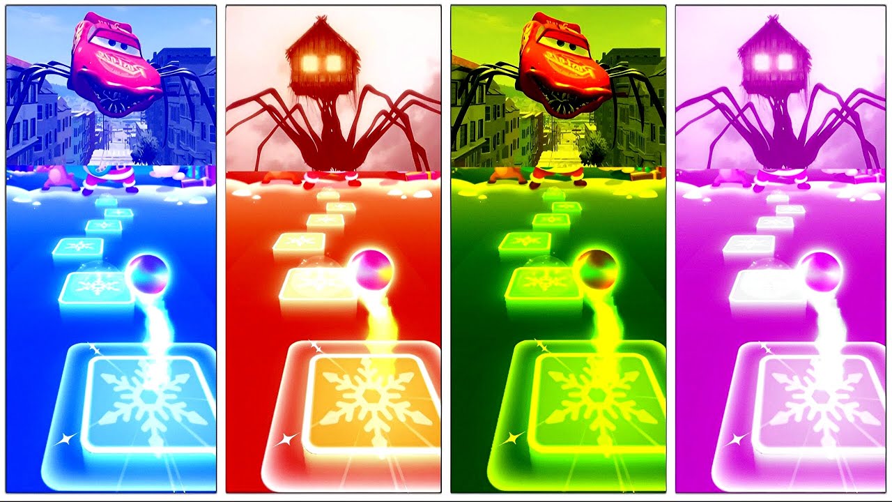 ⚡ Lightning McQueen vs House Head 😱 | Coffin Dance Tiles Hop Challenge 🔥